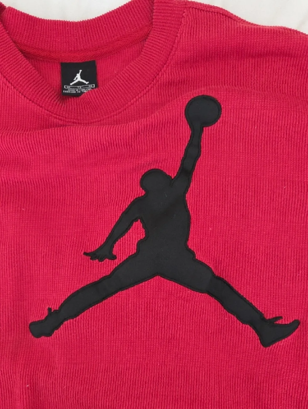 Air Jordan Thermal Ribbed Longsleeve XL Men's Y2K Embroidered Jumpman